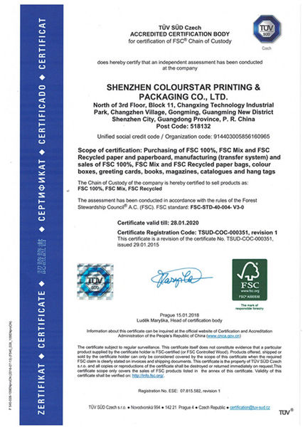 ShenZhen Colourstar Printing &amp; Packaging خط إنتاج الشركة المصنعة