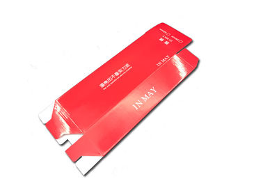 Custom Cardboard Shipping Boxes Foldable Paper Box Red 250-300gsm